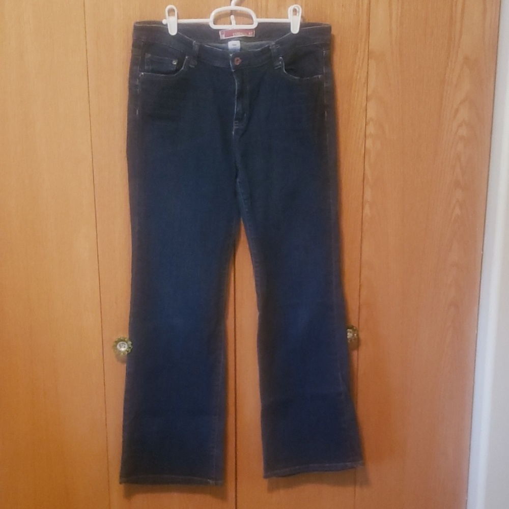 Dark blue jeans
